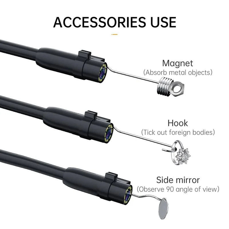 Handheld Borescope Tool with Large LCD Screen