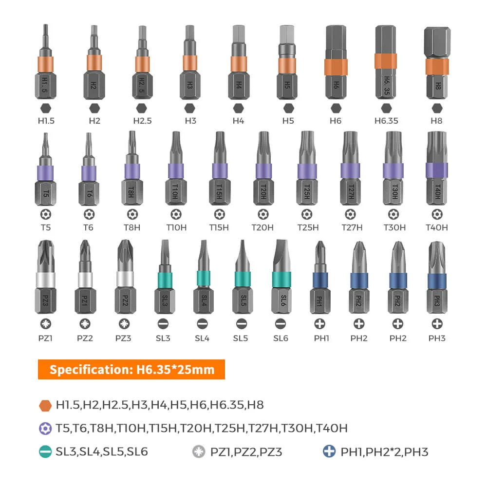 42 in 1 Precision Ratchet Screwdriver Set Magnetic Screwdriver Bit Set